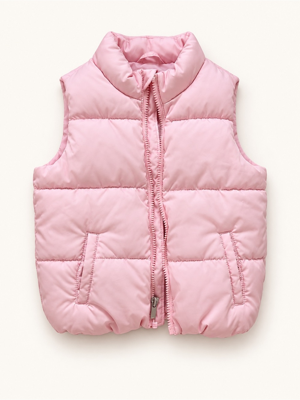 Old Navy Pink Puffer Vest - Lightweight Quilted Vest for Children